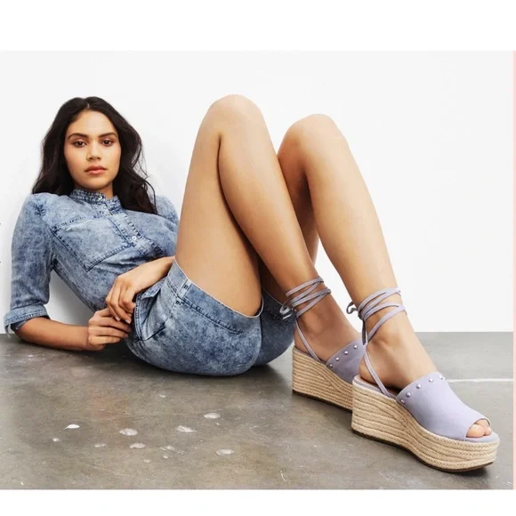 🆕{Marc Fisher} Verena Studded Suede Espadrilles - Picture 3 of 17